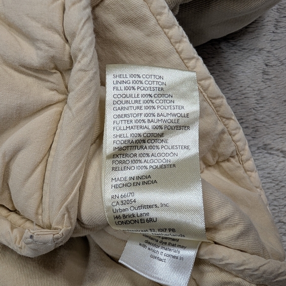 Free People Jacket Womens S Beige Vanilla Creme Dolman Quilted Knit Oversized - Picture 7 of 11